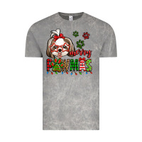 Cloud Rock merry pawmas christmas shih tzu Vintage Tee - Jasminsmagicworld