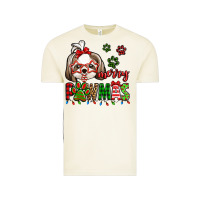 Vintage Arctic merry pawmas christmas shih tzu Vintage Tee - Jasminsmagicworld