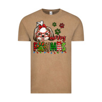 Vintage Coffee merry pawmas christmas shih tzu Vintage Tee - Jasminsmagicworld