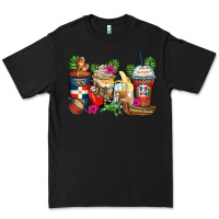 Black dominican republic coffee cups Premium Tee - Zillion Design Studio