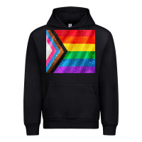 Black Pride flag Urban Hoodie - CowGirlArtShop