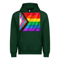 Forest Green Pride flag Urban Hoodie - CowGirlArtShop