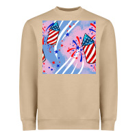 Mushroom patriotic fireworks Heavyweight Sweatshirt - BundleAndBundleShop