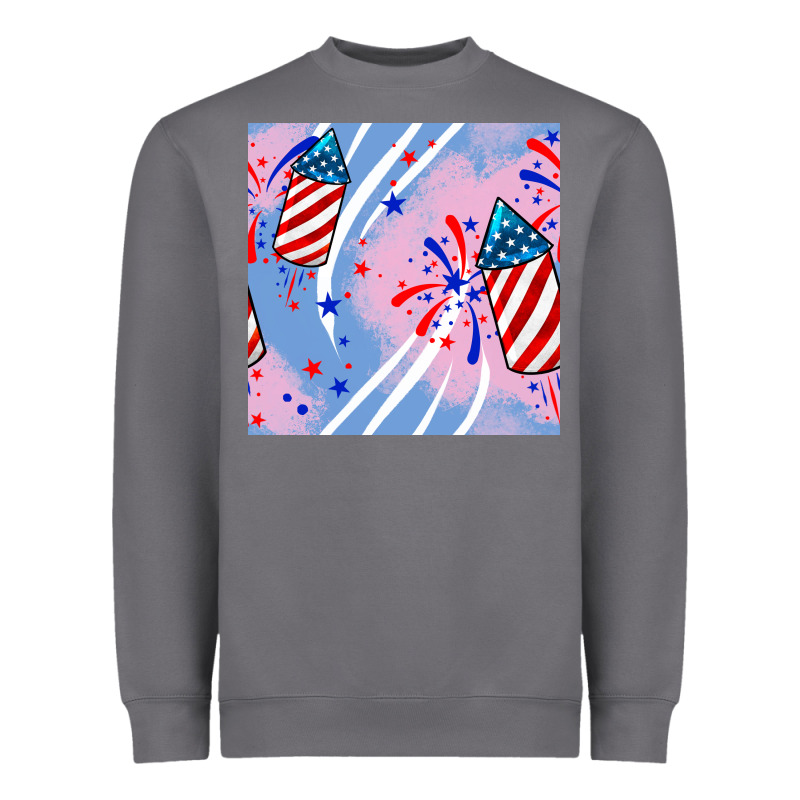 Patriotic Fireworks Heavyweight Sweatshirt by BundleAndBundleShop | Teevron
