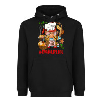 Black baker life gnome Heavyweight Hoodie - BarkalooDesign