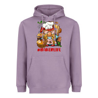 Lavender baker life gnome Heavyweight Hoodie - BarkalooDesign