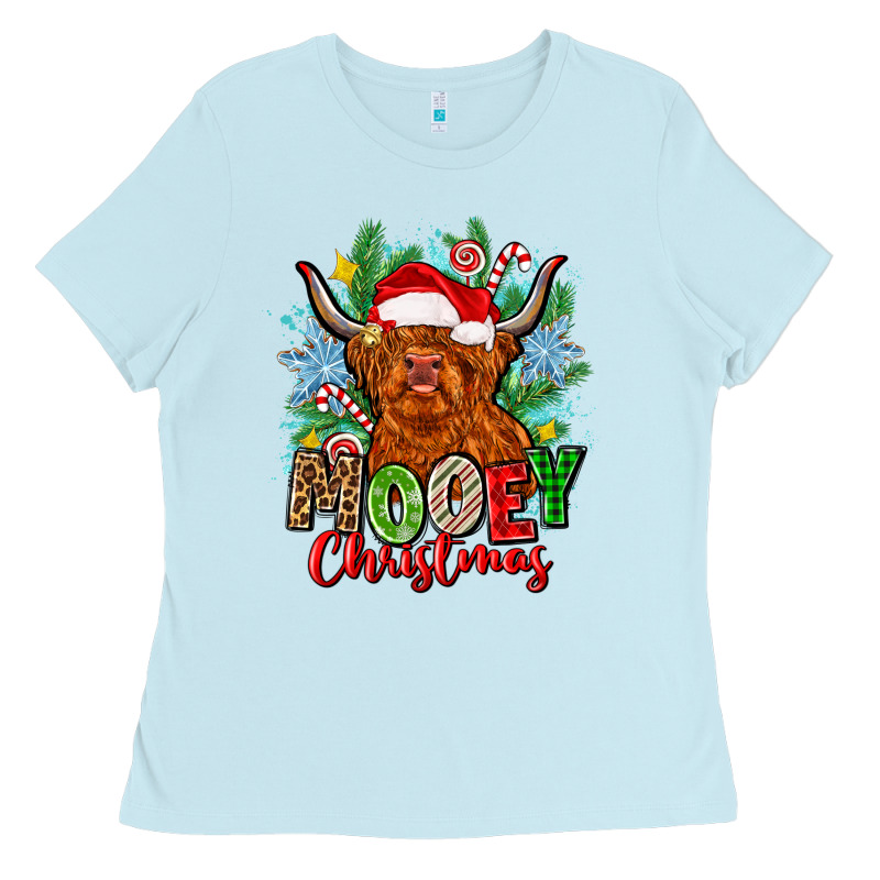 Mooey Christmas Ladies Tee by Zillion Design Studio | Teevron