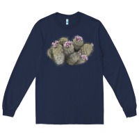 Navy cob beehive cactus Long Sleeve Tee - LillyAllenDesigns