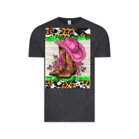 Cowgitl Hat And Roses Vintage Tee | Teevron