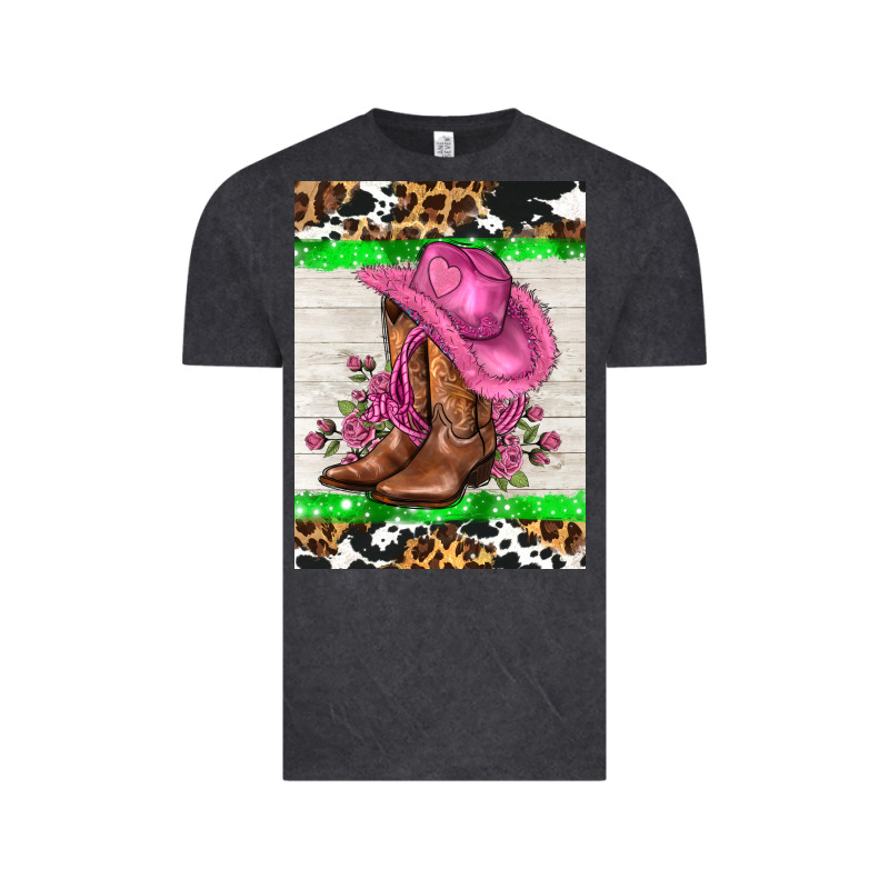 Cowgitl Hat And Roses Vintage Tee by AdoDesignShop | Teevron