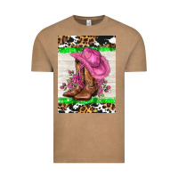 Vintage Coffee cowgitl hat and roses Vintage Tee - AdoDesignShop