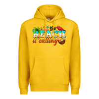 Lemon the beach is calling Premium Hoodie - NancyCooperArtShop