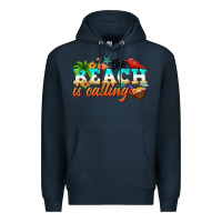 Navy the beach is calling Premium Hoodie - NancyCooperArtShop
