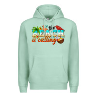 Seafoam the beach is calling Premium Hoodie - NancyCooperArtShop