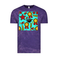 Cloud Purple graduation seamless pattern Vintage Tee - BundleAndBundleShop