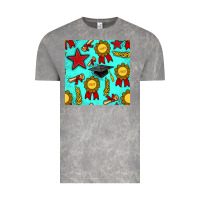 Cloud Rock graduation seamless pattern Vintage Tee - BundleAndBundleShop