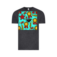 Vintage Black graduation seamless pattern Vintage Tee - BundleAndBundleShop