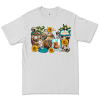 Dove Grey bull skull coffee cups Premium Tee - Zillion Design Studio