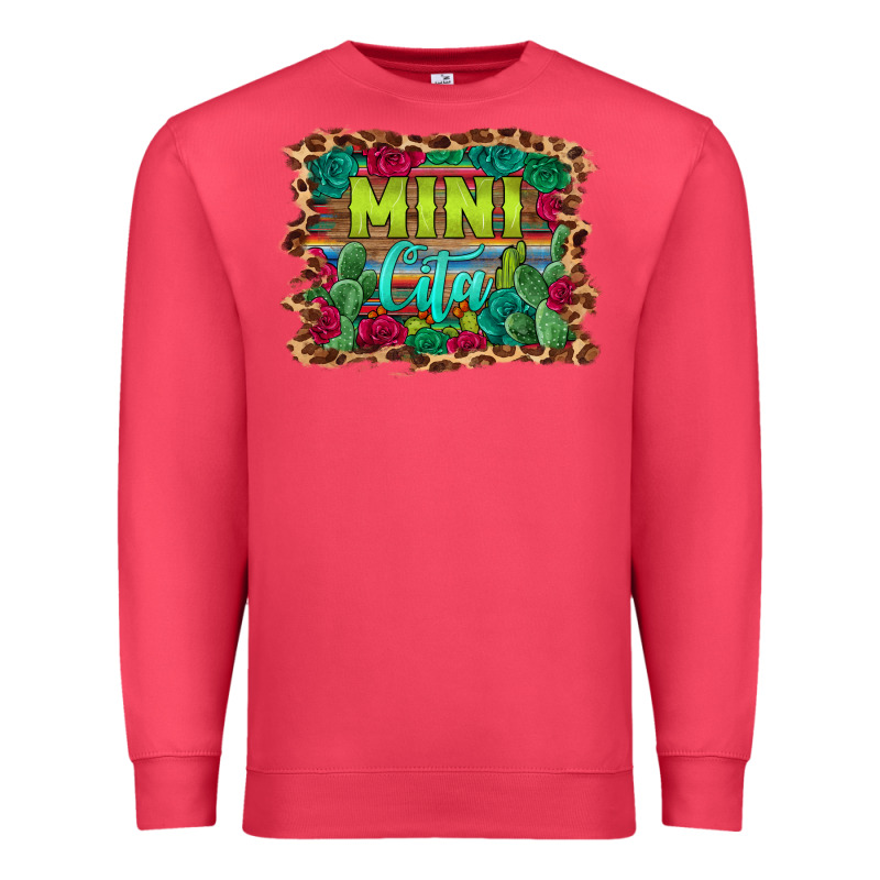 Mini Cita Serape Background Premium Sweatshirt by BarkalooDesign | Teevron