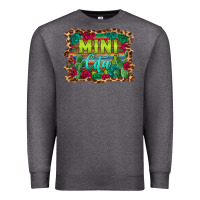 Charcoal Heather mini cita serape background Premium Sweatshirt - BarkalooDesign