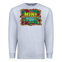 Heather Grey mini cita serape background Premium Sweatshirt - BarkalooDesign