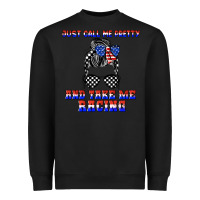 Black just call me pretty and take me racing Heavyweight Sweatshirt - JahusDesignShop