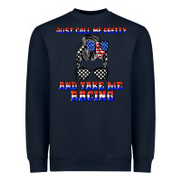 Navy just call me pretty and take me racing Heavyweight Sweatshirt - JahusDesignShop