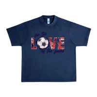 Navy soccer love of the game Urban Heavy Tee - JahusDesignShop