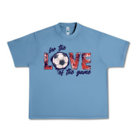 Pebble Blue soccer love of the game Urban Heavy Tee - JahusDesignShop