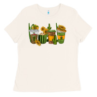 Bone cactus coffee cups Ladies Tee - texasbilliewilder