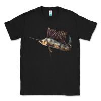 Black Atlantic Sailfish Illustrations Classic Tee - LillyAllenDesigns