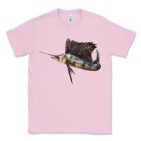 Bubblegum Pink Atlantic Sailfish Illustrations Classic Tee - LillyAllenDesigns
