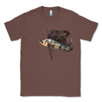 Chestnut Atlantic Sailfish Illustrations Classic Tee - LillyAllenDesigns