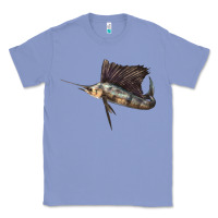 Colony Blue Atlantic Sailfish Illustrations Classic Tee - LillyAllenDesigns