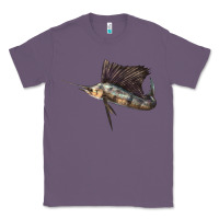 Lavender Atlantic Sailfish Illustrations Classic Tee - LillyAllenDesigns