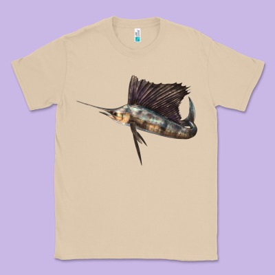 Atlantic Sailfish Illustrations Classic Tee Designed By Lillyallendesigns