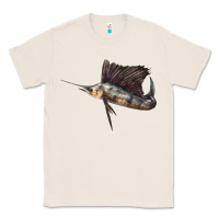 Natural Atlantic Sailfish Illustrations Classic Tee - LillyAllenDesigns