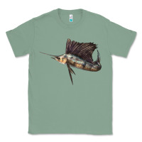 Sage Atlantic Sailfish Illustrations Classic Tee - LillyAllenDesigns