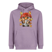 Lavender mushroom gnome Heavyweight Hoodie - BarkalooDesign