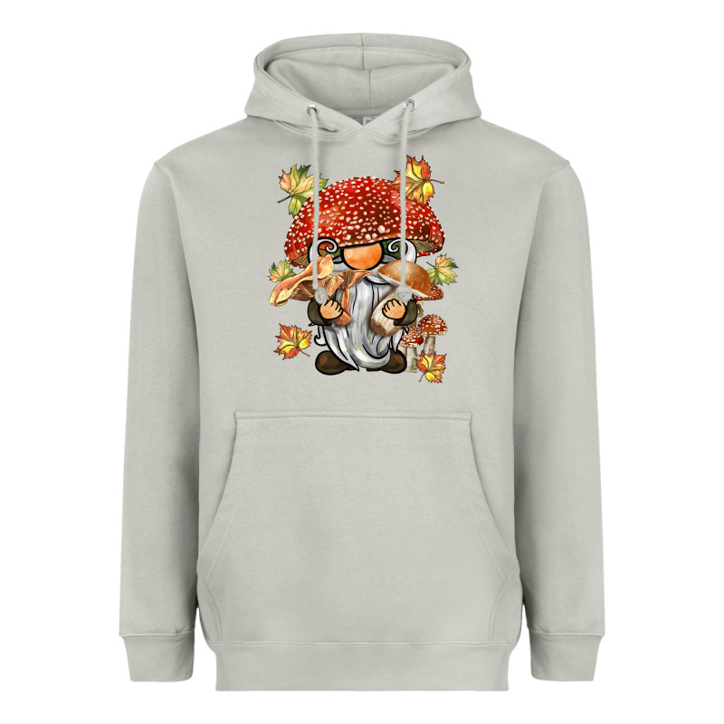 Mushroom Gnome Heavyweight Hoodie by BarkalooDesign | Teevron