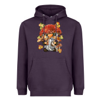 Plum mushroom gnome Heavyweight Hoodie - BarkalooDesign