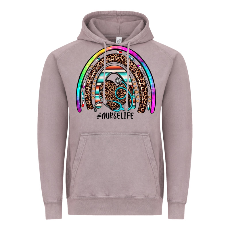 Nurse Life Rainbow Vintage Hoodie by JahusDesignShop | Teevron