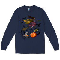 Navy Witch Long Sleeve Tee - NancyCooperArtShop