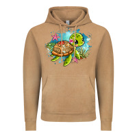 Vintage Camel ocean with turtle Vintage Hoodie - AdoDesignShop
