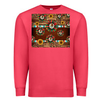 Cardinal seamless mexican sunflower tumbler design Premium Sweatshirt - Jasminsmagicworld