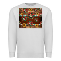 Dove Grey seamless mexican sunflower tumbler design Premium Sweatshirt - Jasminsmagicworld
