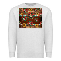 Oatmeal Heather seamless mexican sunflower tumbler design Premium Sweatshirt - Jasminsmagicworld