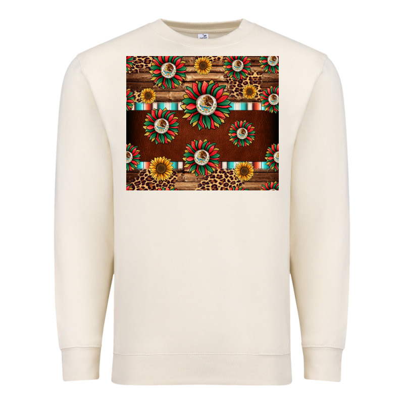 Seamless Mexican Sunflower Tumbler Design Premium Sweatshirt by Jasminsmagicworld | Teevron