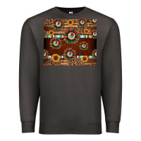 Smoke seamless mexican sunflower tumbler design Premium Sweatshirt - Jasminsmagicworld