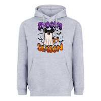 Heather Grey spooky season Heavyweight Hoodie - BarkalooDesign